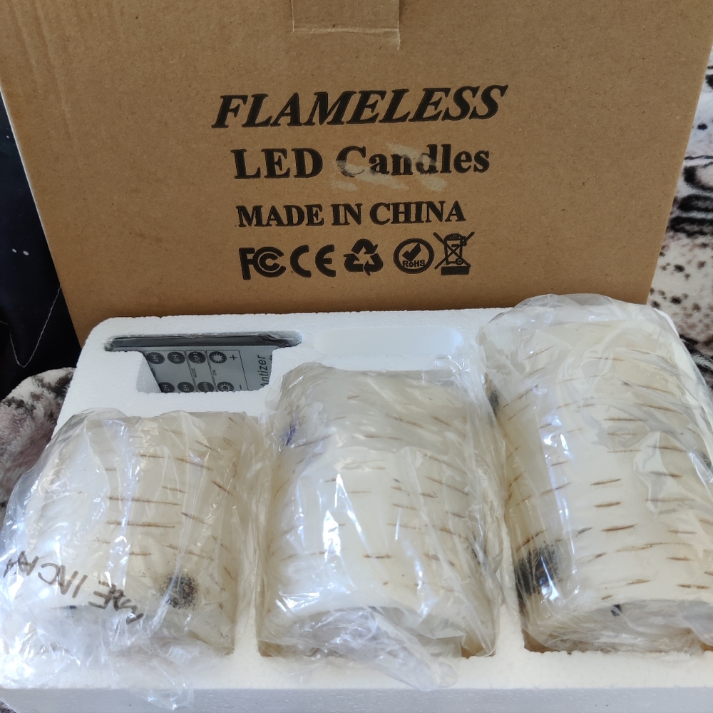 3pc Flameless LED Candles .